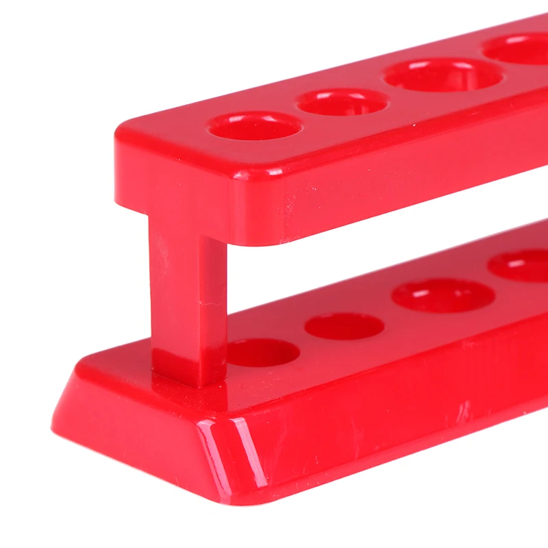 Hot sale Lab School Supplies Red Plastic Test Tube Rack 6 Holes Holder Support Burette Stand Laboratory Test tube Stand Shelf