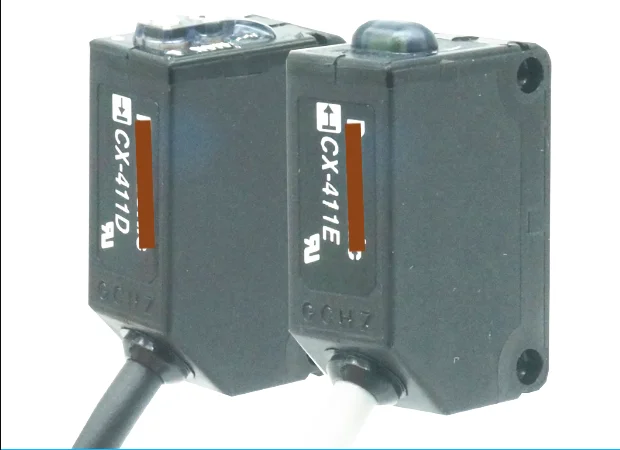 

CX-411 CX-411D and CX-411E are 100% brand new through beam photoelectric switch sensor, in stock