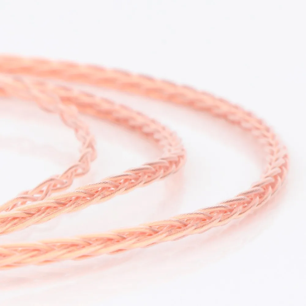 Cable de cobre de cristal único para auriculares, conector equilibrado de 4,4mm, 8 Coer, para MEZE99 Classics 99neo NEO NOIR