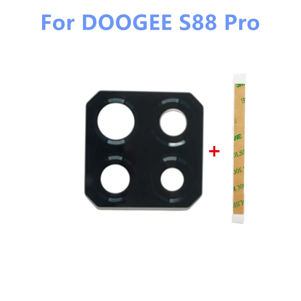 New For DOOGEE S88 Pro Cell Phone Back Rear Camera Lens Glass Cover Spare Parts Flims