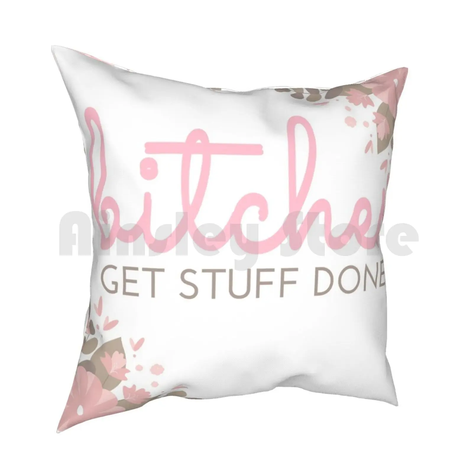 Get Stuff Done Pillow Case Printed Home Soft DIY Pillow cover Get Stuff Done Tina Fey Amy Poehler Quotes Snl Saturday Night