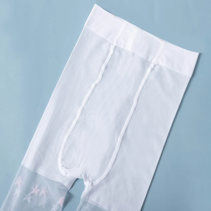 Sommerliche dünne Fünf-Sterne-Strumpfhose aus kerngesponnener Seide für Mädchen, transparente Micro-Flash-Moskito-Socken, Tanzsocken für Schülerinnen – Detail 3