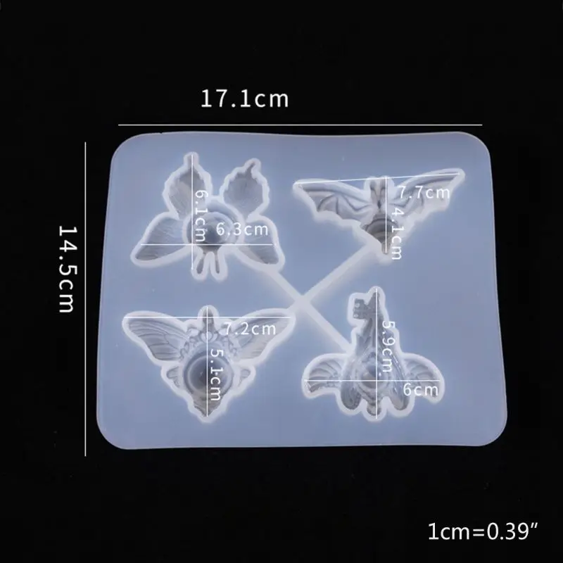 Crystal Epoxy Resin Mold Devil Eye Pendant Casting Silicone Mould DIY Crafts Jewelry Making Tools