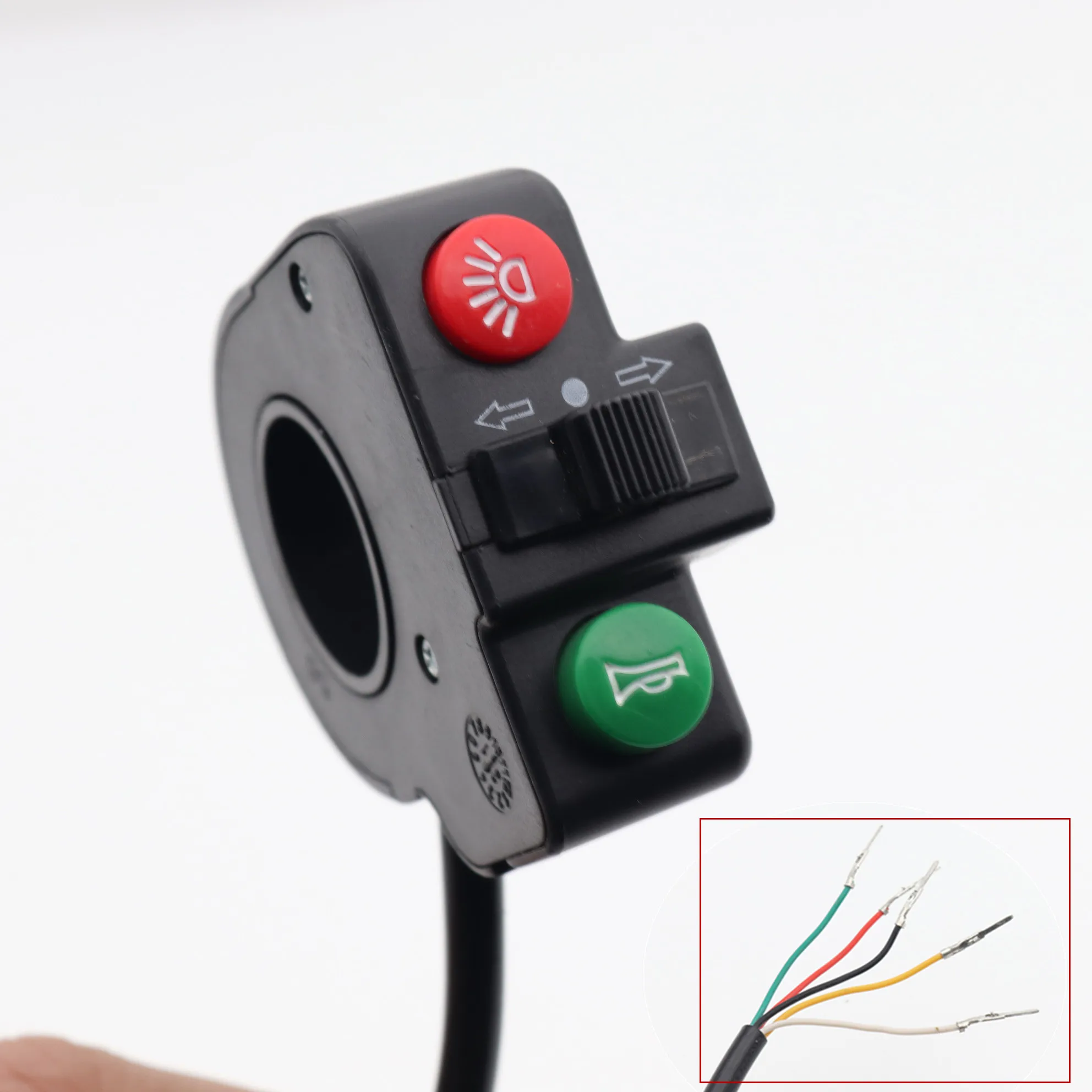 

WUXING Switch DK15 Light+Horn+Turning Light Signal Switch On/Off Combination Switch Electric Scooter Bike MTB Tricycle Parts