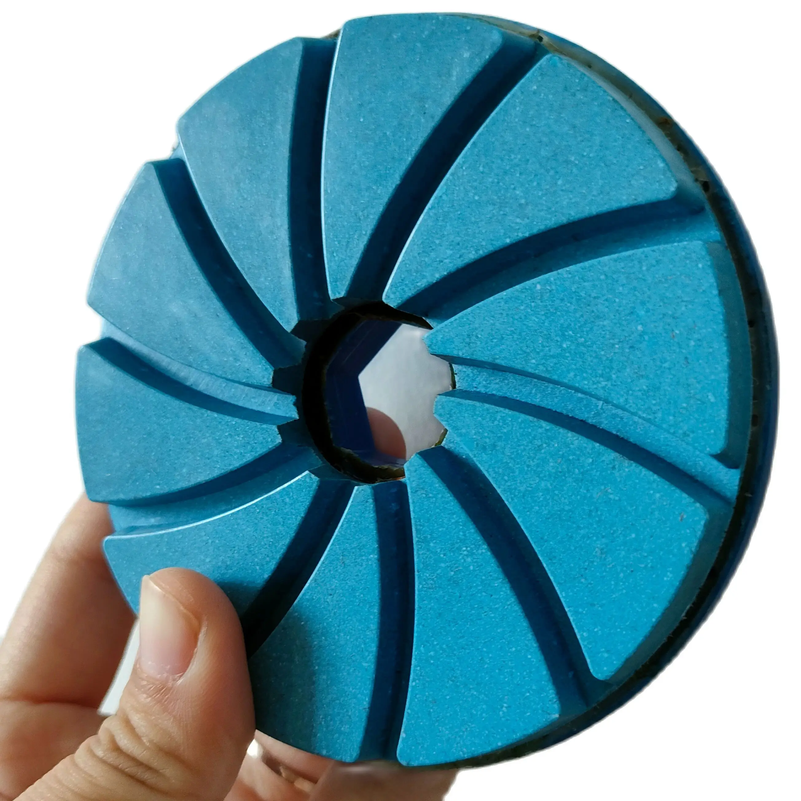 4 Inch Snail Lock Diamond Granite Marble Buffing Stone Marble Polishing Pads Concrete Floor Polishing Pad Edge Grinding Wheel