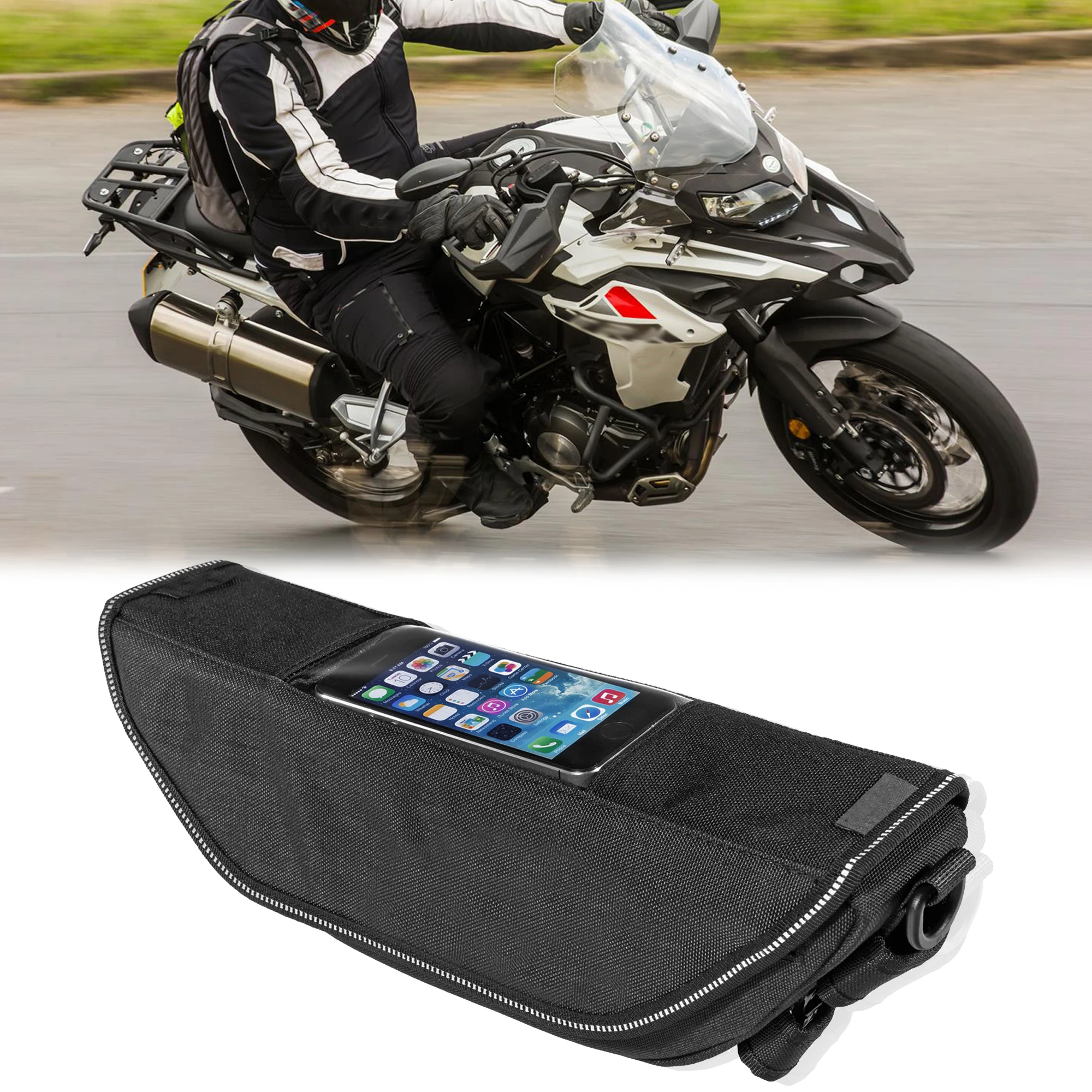 

2020 For Benelli TRK 502 TRK 502 X TRK502 Motorcycle Waterproof Front Handlebar Bag Storage Bag