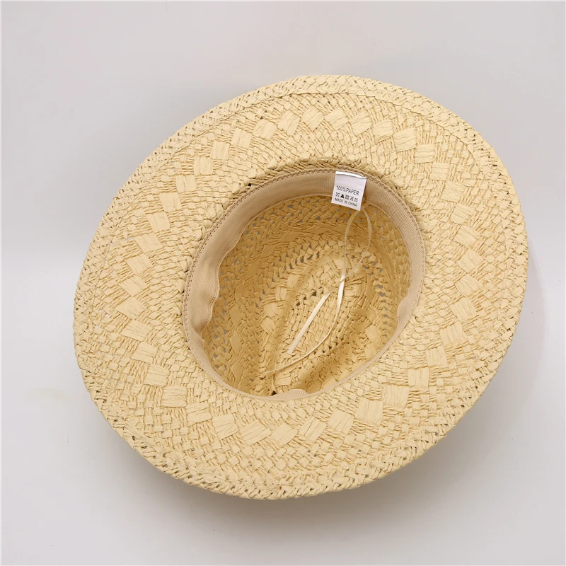 Panama Hat Summer Sun Hats For Women Men Beach Straw Hat Fashion UV Sun Protection Travel Cap Chapeu Feminino