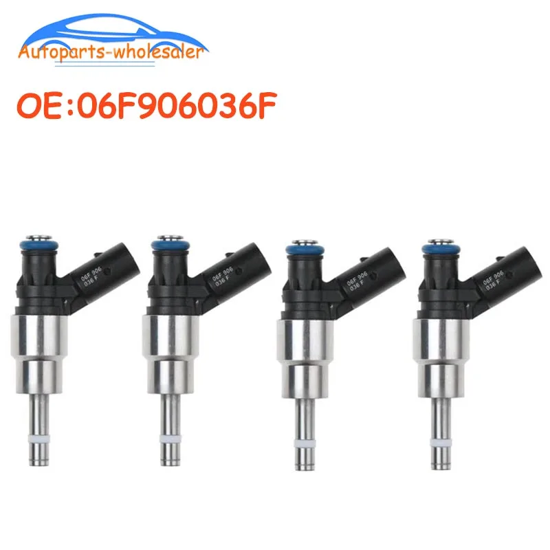 4 Pcs/lot New 06F906036F 0261500037 FOR A1 A3 TT LEON GOLF V VI POLO SCIROCCO Fuel Injector Car accessories