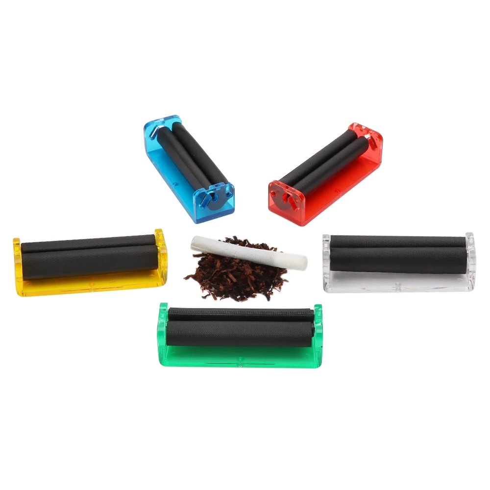 Plastic Cigarettes Roller 70MM 78MM Tobacco Manual Portable Mini Cigarette Maker Tobacco Rolling Machine