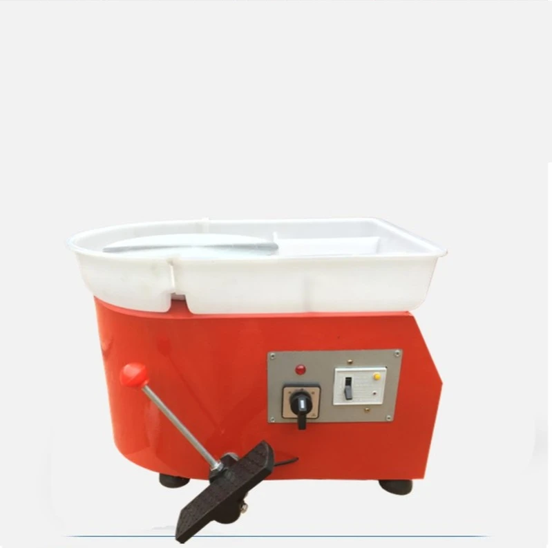 220V 350W Pottery Wheel Machine Ceramic Forming Tool Can Wash Basin with Pedal Control Rotating Electric Ceramic Machine