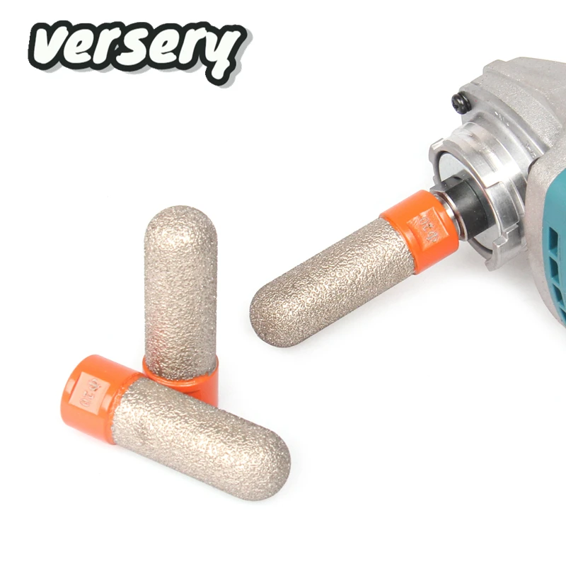 Versery 1PC 20mm Angle Grinder M14 Thread Vacuum Brazed Diamond Finger Bits Ball End Mill For Marble Ceramic Tile Granite