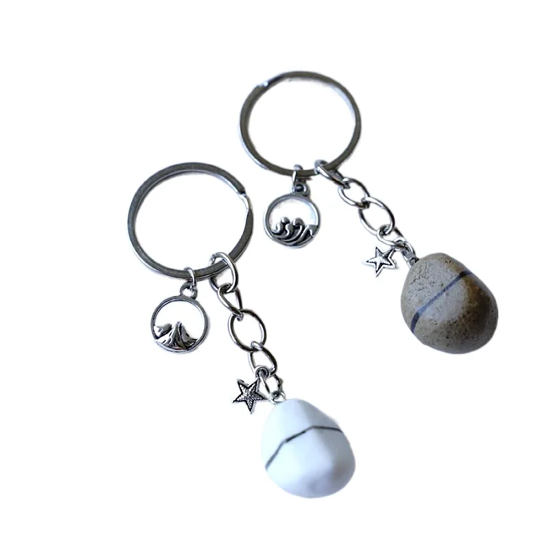 Cute Keychains Ceramic Teeth Key Chain Character Of Small Pure Eternal Love Couples Bag Accessories #YXA03