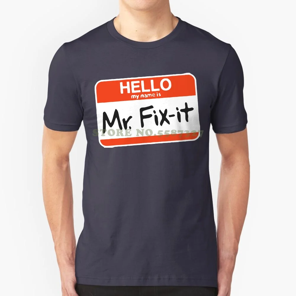 Summer S Couple Fashion Lost Gods Hello My Name Is Mr Fix It Mens Graphic T Shirt