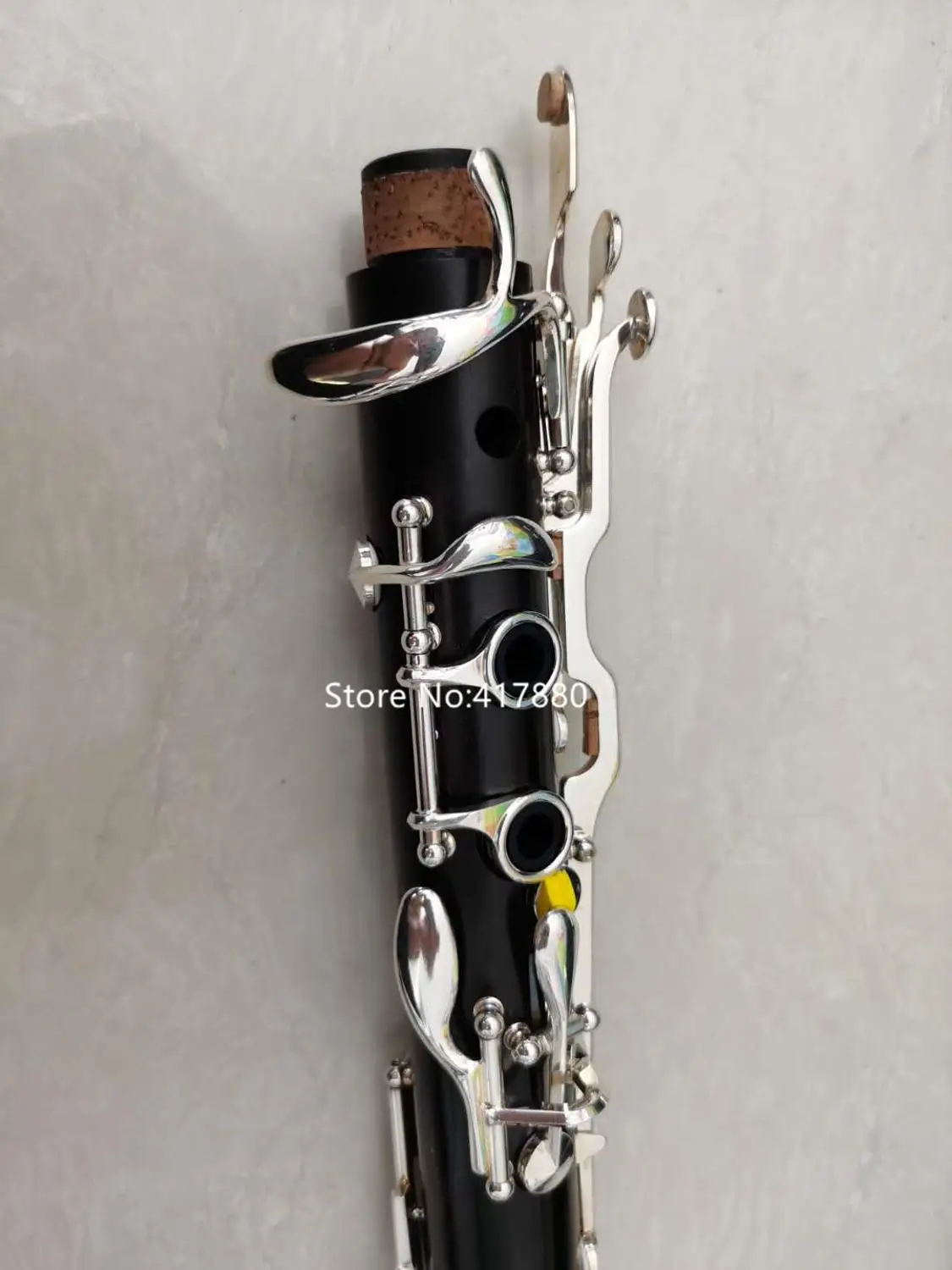 High  Quality Clarinet 18 Keys G Tune Ebony Wood Black Silver key Musical instrument  With Case Freeing