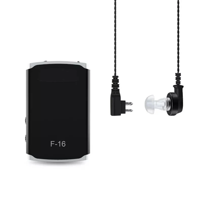 Personal Black hearing aid adjustable Pocket Sound Receiver Amplifier Hearing Care For Bigger Sound Hearing Care  Sound clear