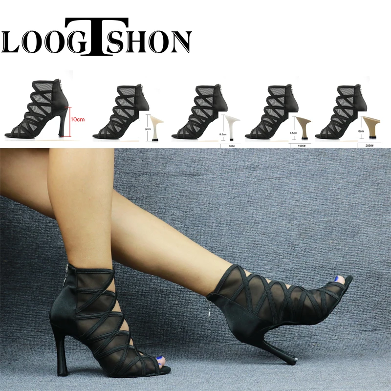 Loogtshon Latin Tanz schuhe Jazz Tanz schuhe Latin Tanz schuhe Damen High Heels Strass hochhackige Tanz schuhe