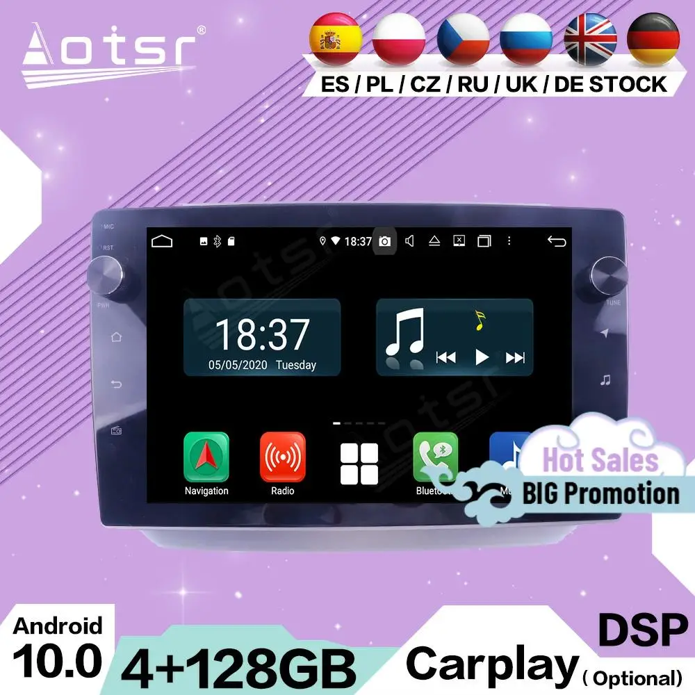 

128G Carplay Мультимедиа Android 10 для Skoda Octavia 2004 2005 2006 2007 2008 2009 2010 2011 2012 2013 2014 GPS радио головное устройство