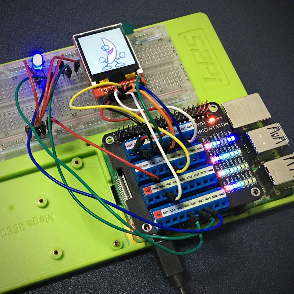 Placa de extensión de expansión para Raspberry Pi 4 GPIO, tornillo de Terminal, sombrero para Raspberry Pi 2B/3B/3B +/Zero W, pantalla de matriz LED