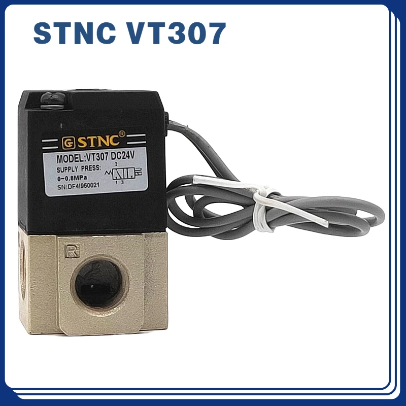 Imagem -03 - Stnc Vt307 Válvula de Alta Frequência Pneumática Vt3075g02 Vácuo Válvula Solenóide Pressão Positiva e Negativa Ac220v Dc24v