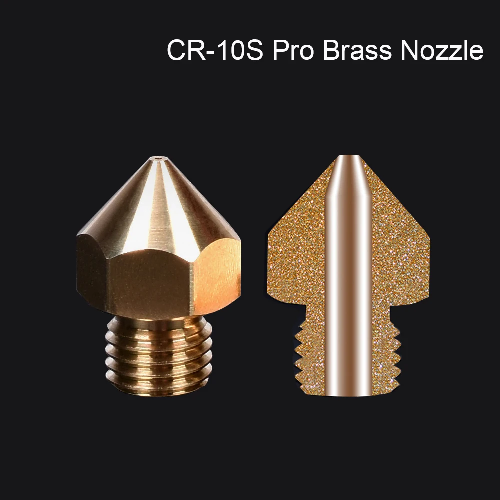 

CR-10S Pro Brass Nozzle For J-head CR10 Hotend Extruder 1.75MM Filament M6 Thread For Creality CR10/CR-10S PRO 3D Printer Parts