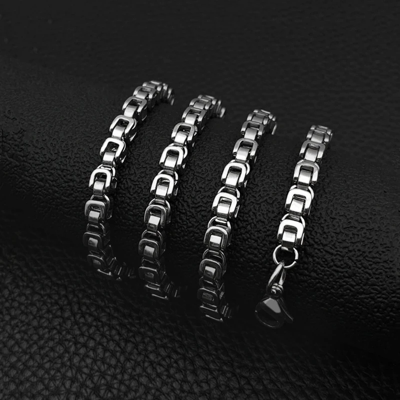 New Trendy Simple Titanium Steel Imperial Chain Stainless Steel Necklace Men's Wild Jewelry Gifts Hot Sale