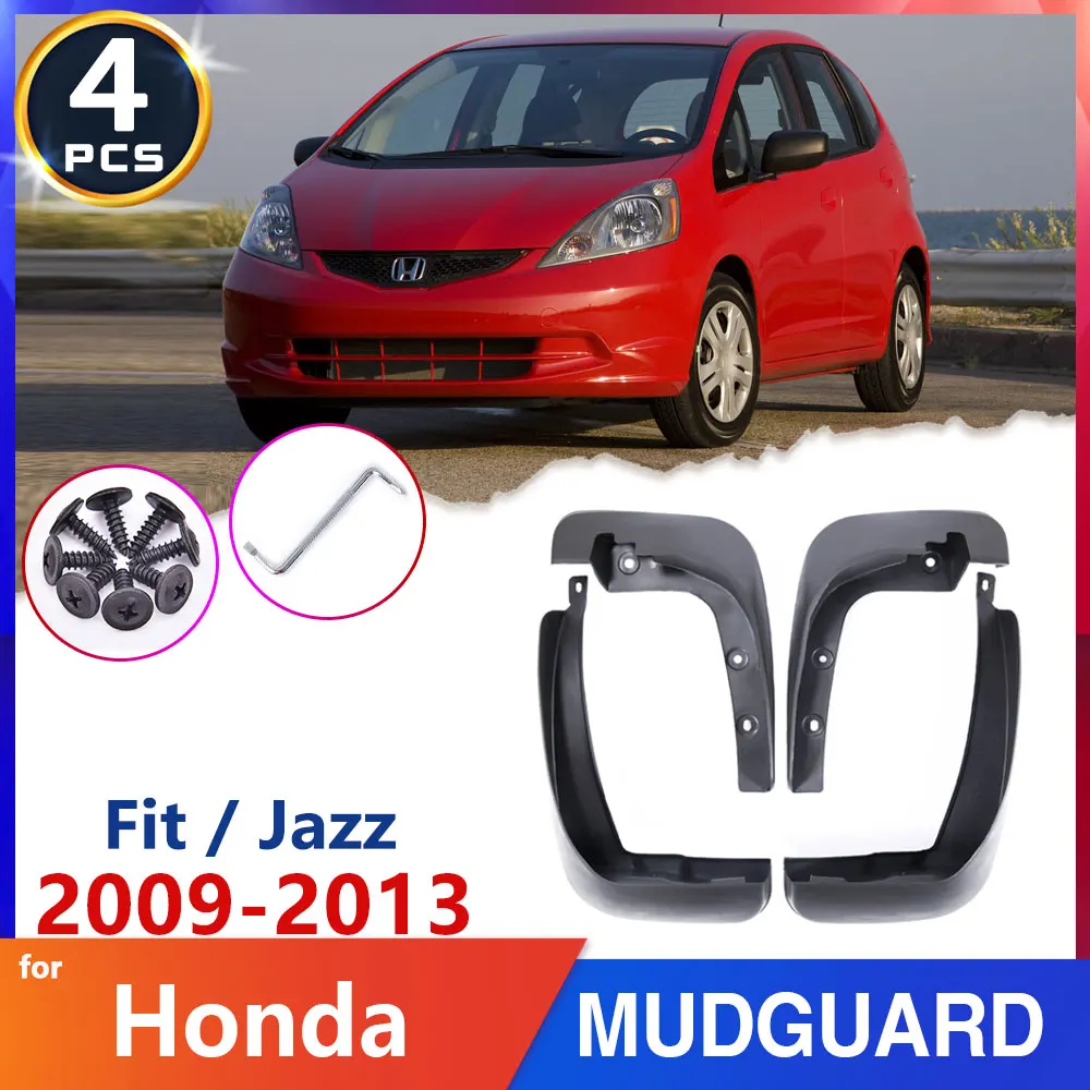 

Автомобильные брызговики на крыло для Honda Fit Jazz 2009 ~ 2013 2010 2011 2012 2-го 2 поколения, брызговики, аксессуары, наклейки на автотовары