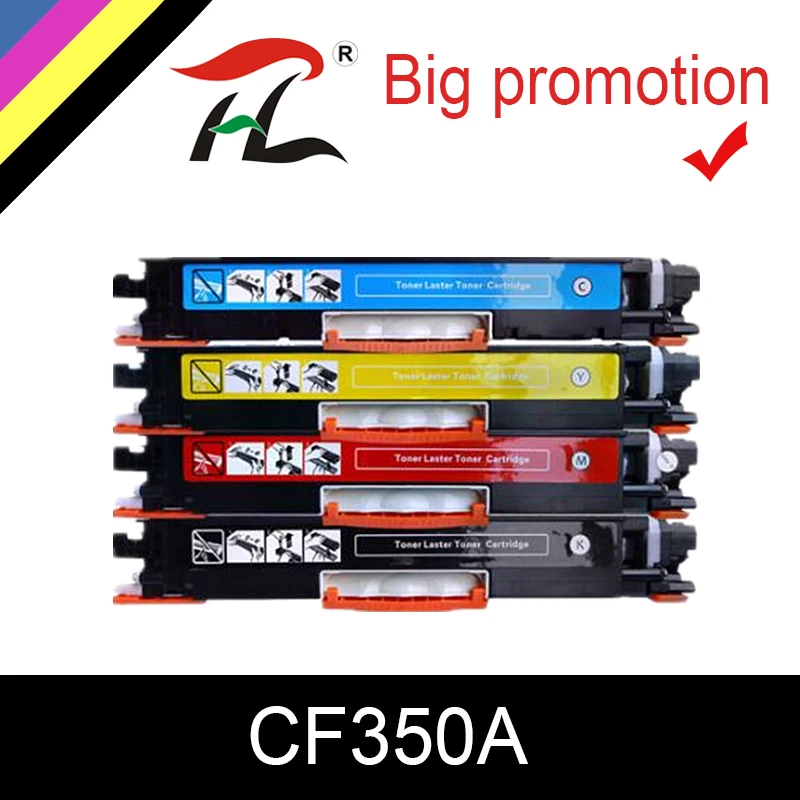 HTL toner cartridge CF350A 350A CF351A CF352A CF353A 130A comptible for hp Color LaserJet Pro MFP M176n M176 M177fw M177