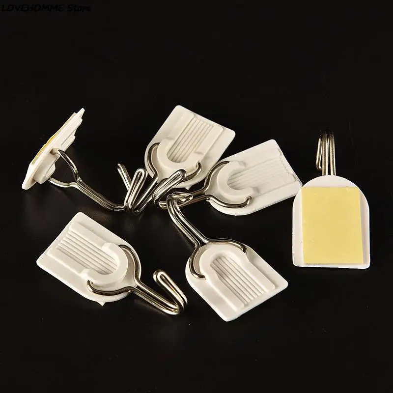 1~20Pcs hook organizer Strong Self Adhesive Door Wall Hangers Hooks trackless hook For home Storage Kitchen Bathroom  bedroom