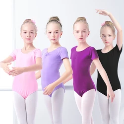 Toddler Girls Ballet Leotards Gymnastics Leotard Dance Bodysuits Black Dance Leotards Cotton Long Sleeve Bodysuit for Dancing