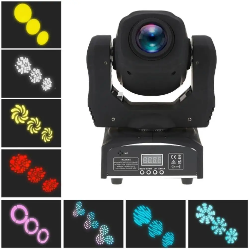 60W Mini Led Dmx Gobo Moving Head Spot Light Club Dj Stage Lighting Party Disco Moving Heads Light