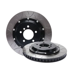 ICOOH High Performance Brake Rotors Drilled and Slotted Disc 355*32 with Center Hat Brake Pads for Infinitt Q60