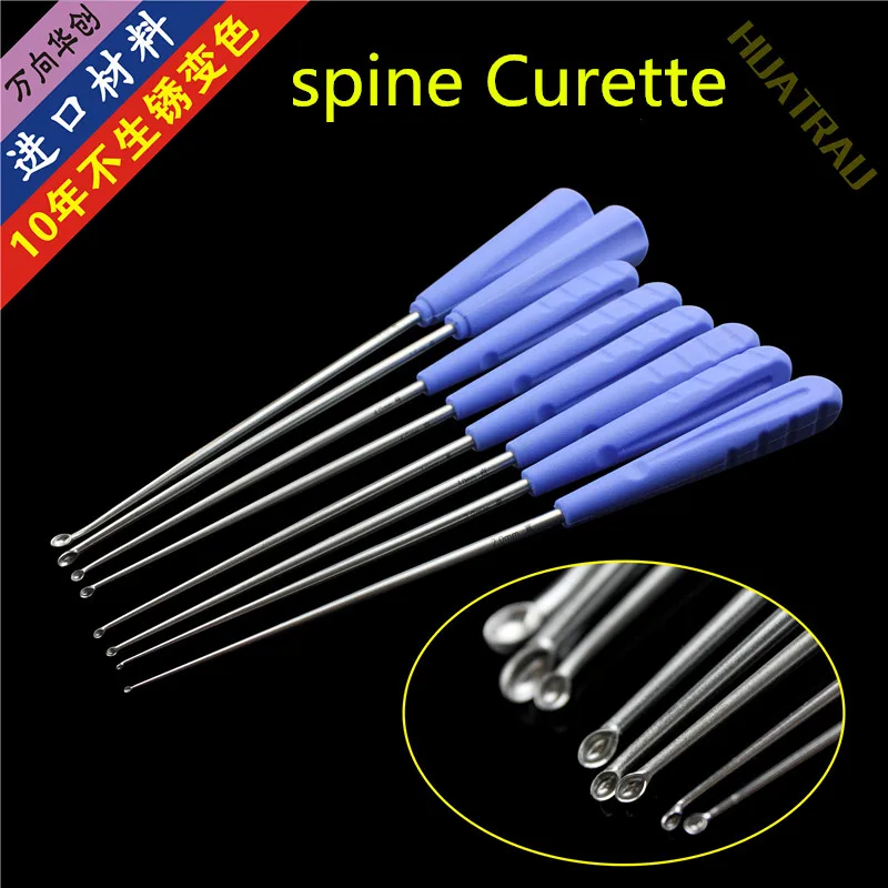 knee hip joint Bone Curette Veterinary Orthopedics Instruments length Spoon Tools lumbar fusion spoon scraper bone Curettage