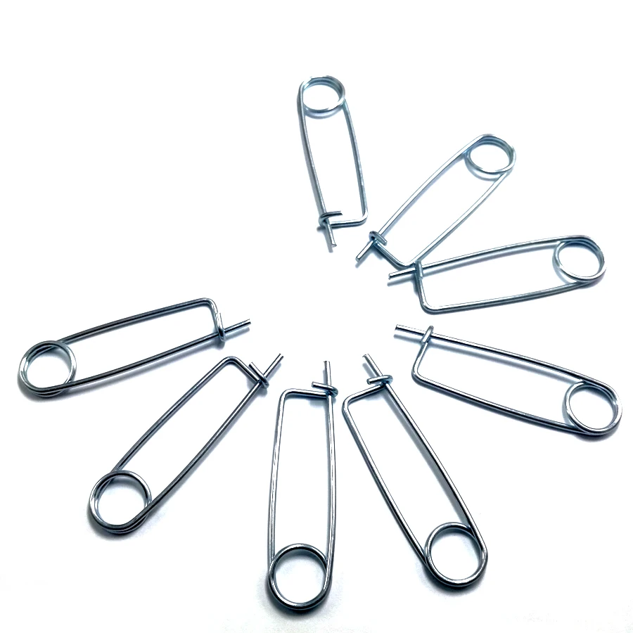 1.2mm-10mm Safety Pin ,65Mn Zinc Coated Steel Industrial Safety Spring Lock Pins ,C030