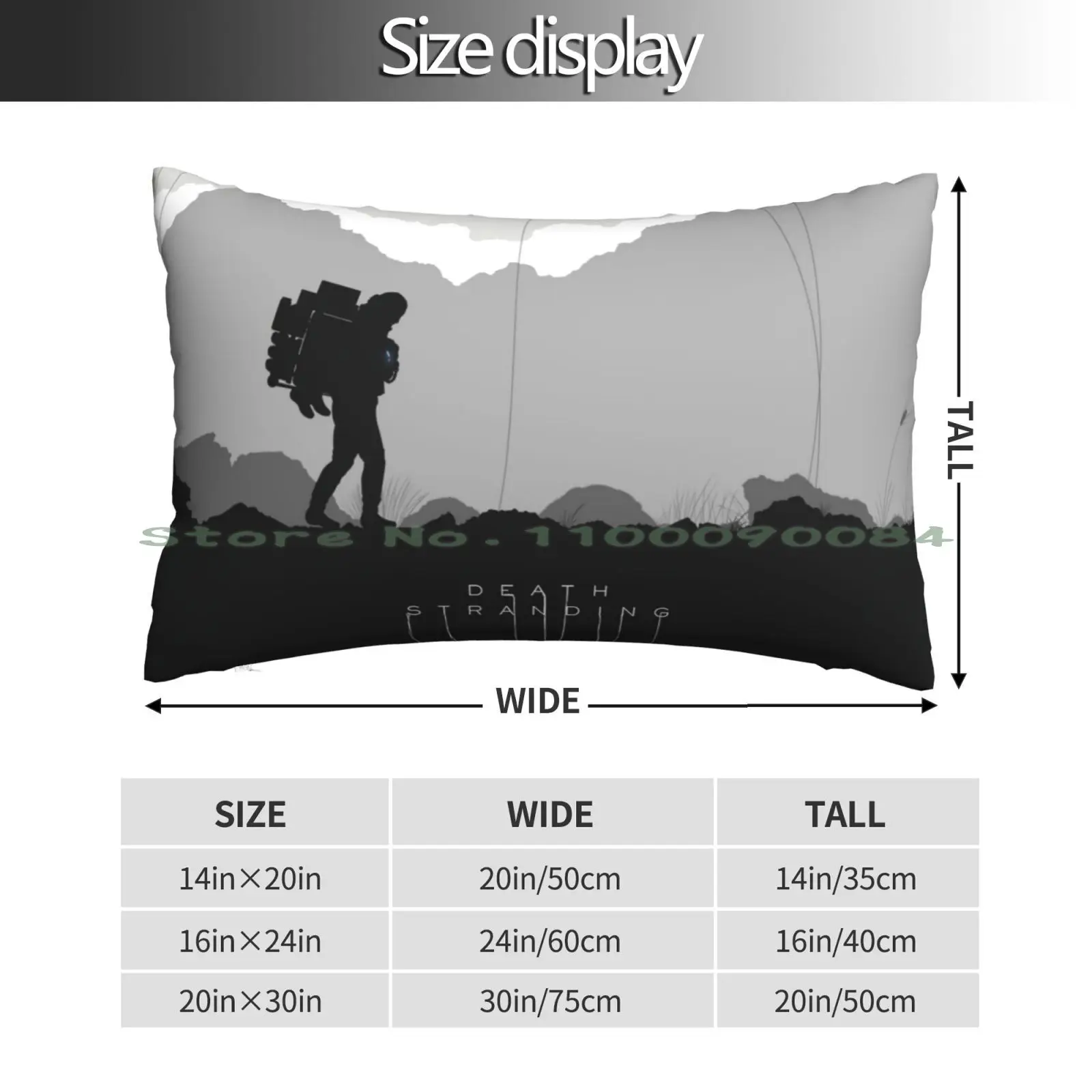 Death Stranding Pillow Case 20x30 50*75 Sofa Bedroom Long Rectangle Pillowcover Home Outdoor Cushion Decor