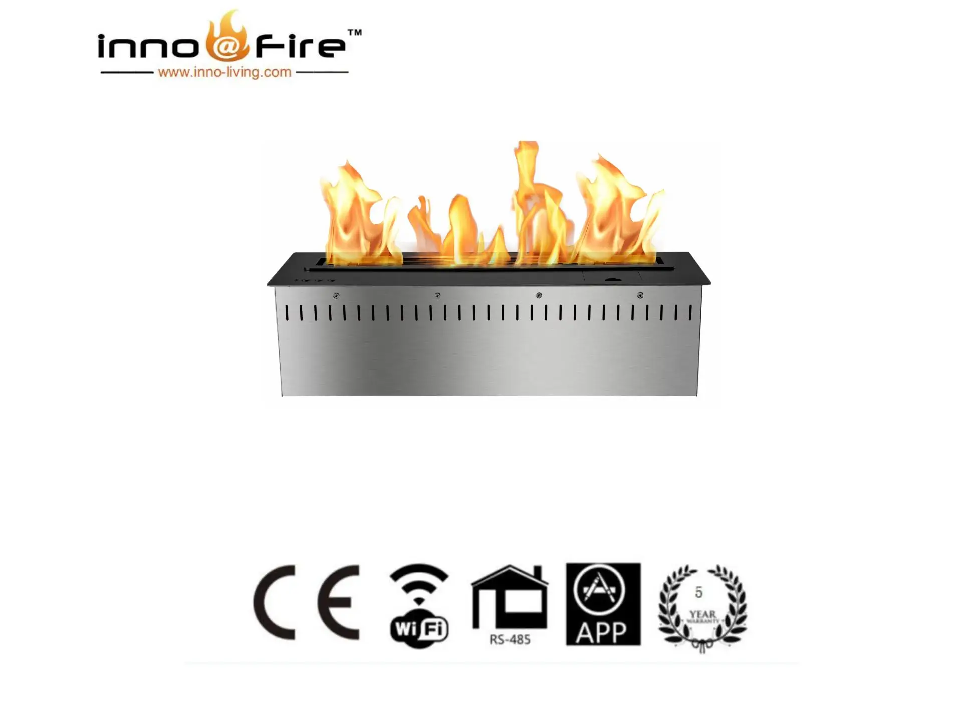 

21 AUG Inno-Fire 24 inch bio fireplace wifi electric fireplaces for home