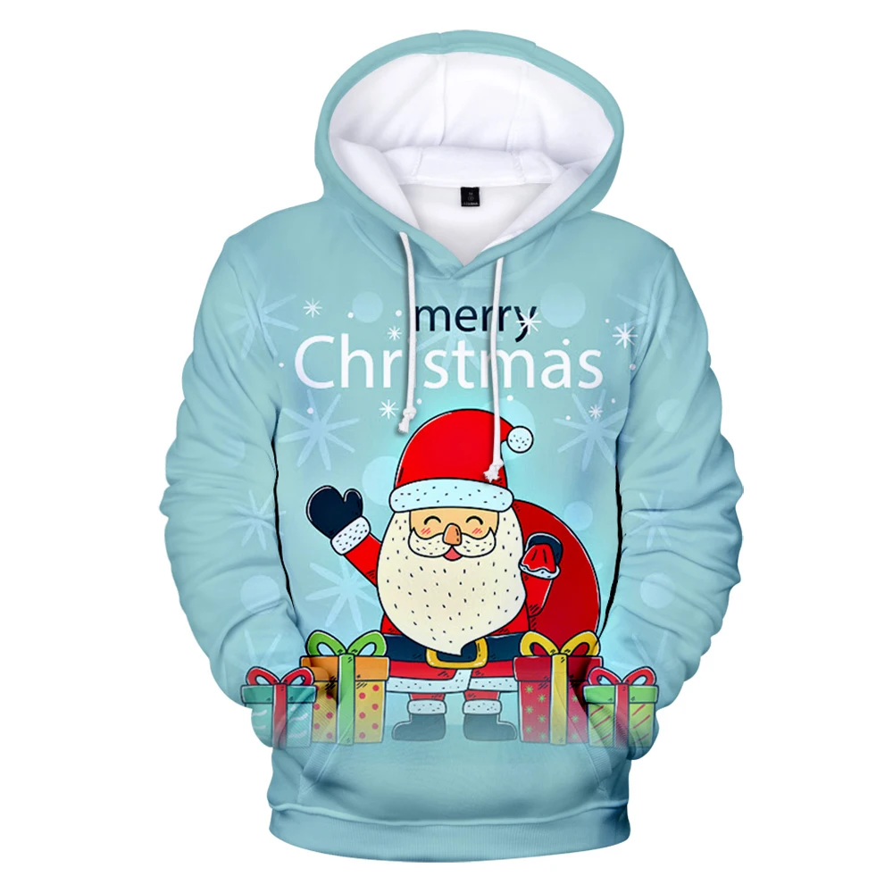 

2021 Christmas Costume Men/women Hoodie Parent-child Sweatshirt Boy/girl Casual Autumn Winter Tracksuits Oversized