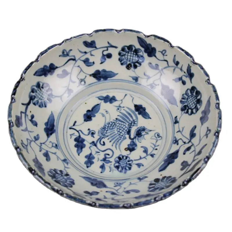 

Archaize porcelain, Ru Ge, Jun Ding, Yao Ming and Qing Dynasty, Jingdezhen porcelain lotus flower side sunflower bird bowl