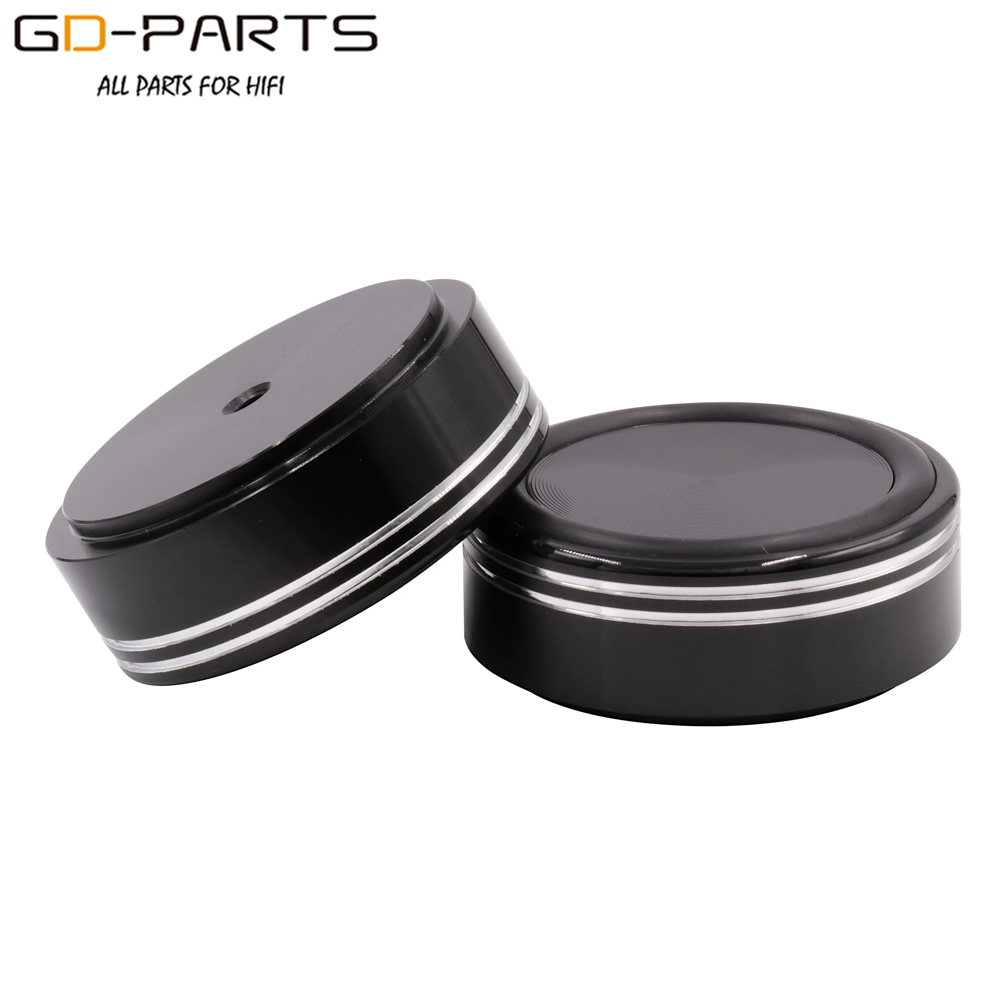 Amortisseur de pieds en aluminium massif, coussretours de pied, base de sol pour haut-parleur, médailles audio HiFi, radiateur coloré, 39mm, 44mm