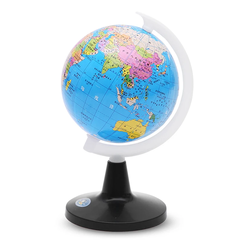 Small Globe Of The World With Stand Geography Map Educational Toy For Kids Globe With Labels Of Continents, Countries, Capitals