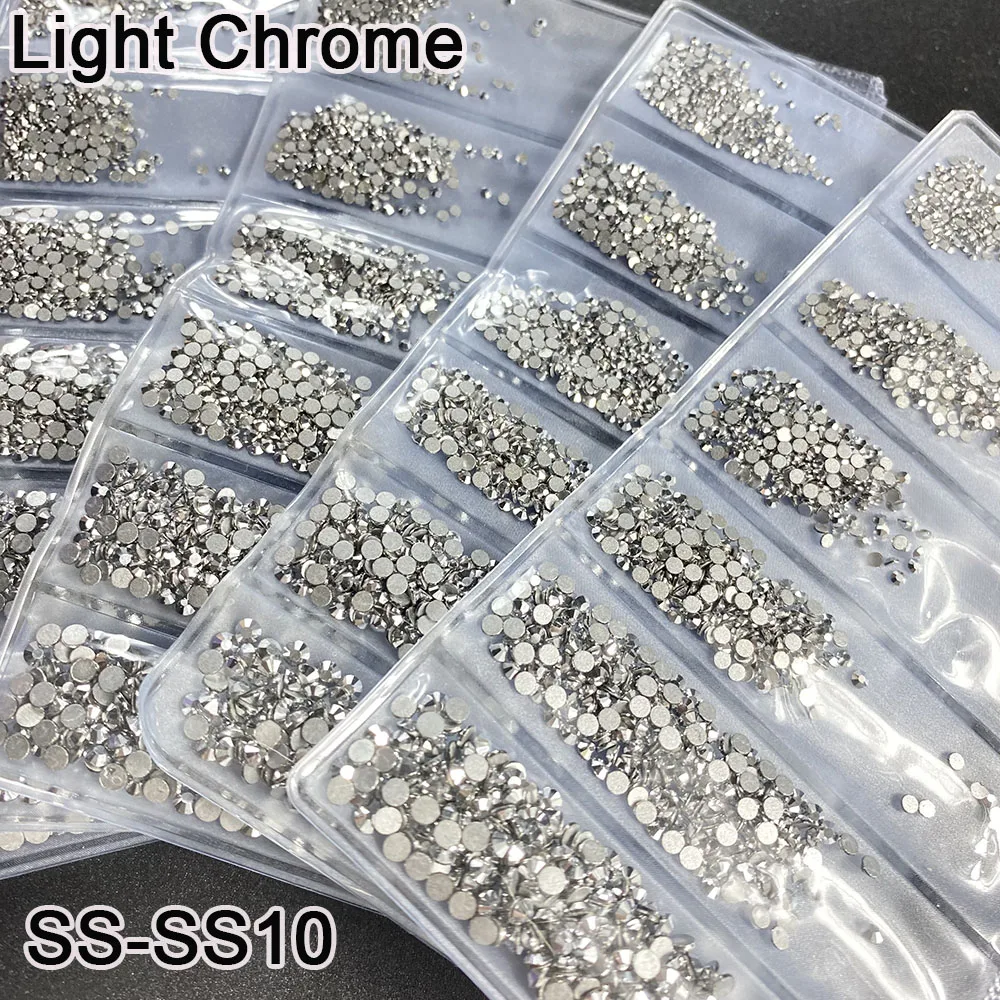 YanRuo 1440pcs SS3-SS10 All Color Non Hotfix Rhinestones Glitter Flatback Glass Beauty Accessories DIY DecorationsFor Nail Art