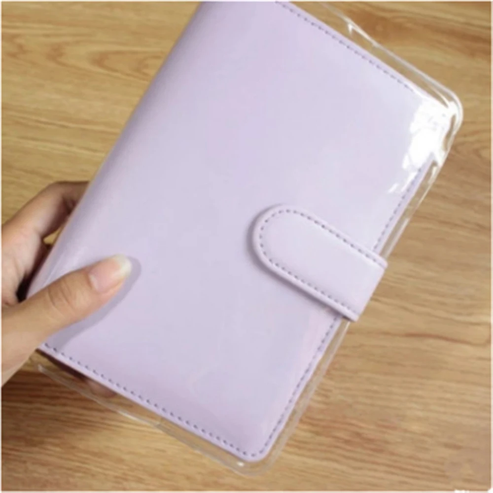 A5/A6 Clear PVC Cover for Macaron Book Jacket Leather Cover Notebook Protective Case Film