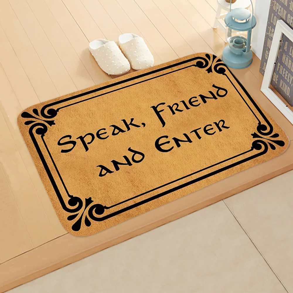 New Non-slip Water Absorption Letter Door Mats indoor outdoor in Mat Entrance Carpet Floor Decor Soft Carpet Mat home