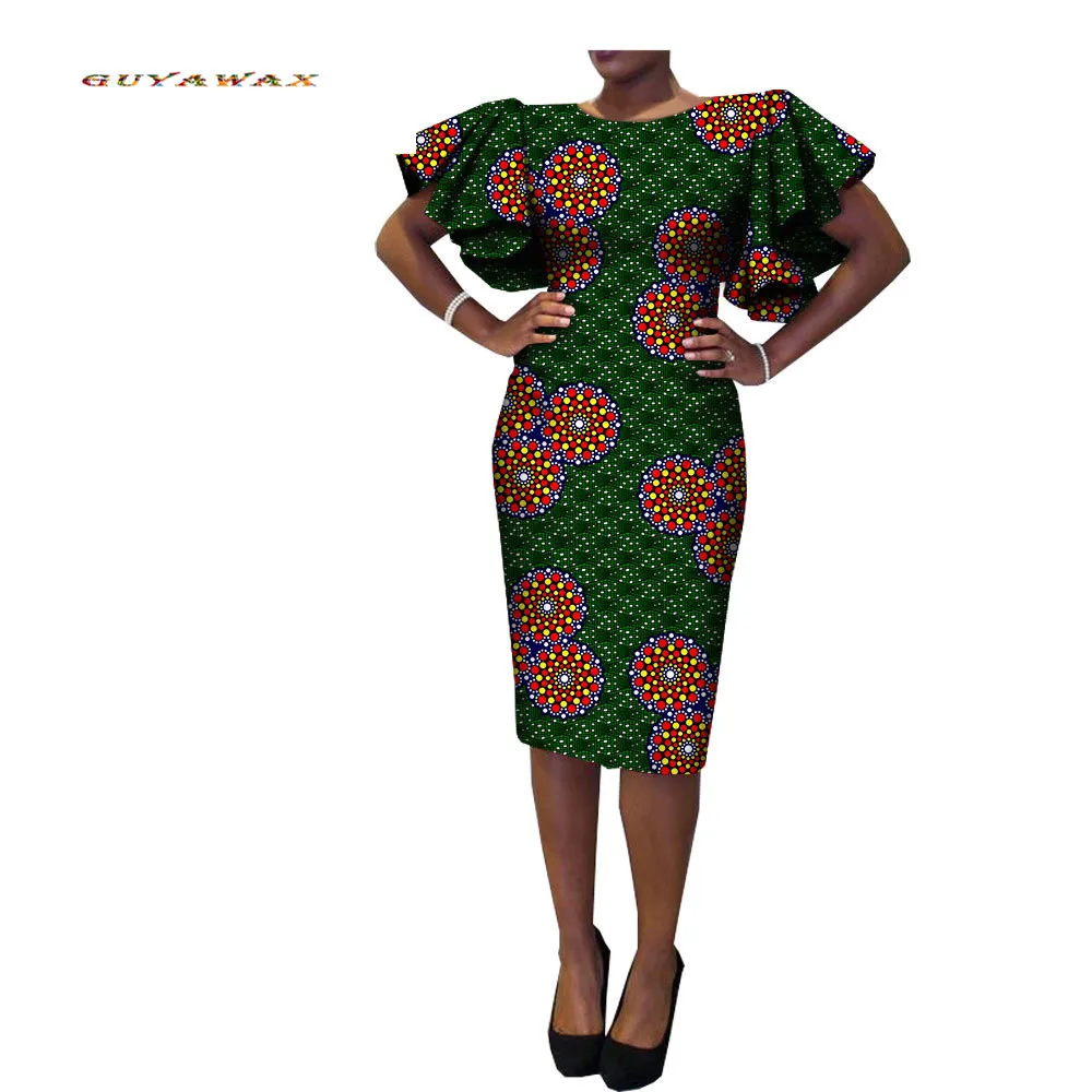 

Plus Size Party Dress African Dresses for Women New Bazin Riche Style African Clothes Graceful Lady Print Wax Clothing