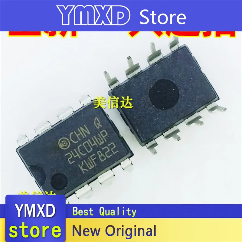 10pcs/lot New Original 24C04WP M24C04-WBN6P storage DIP-8 In Stock