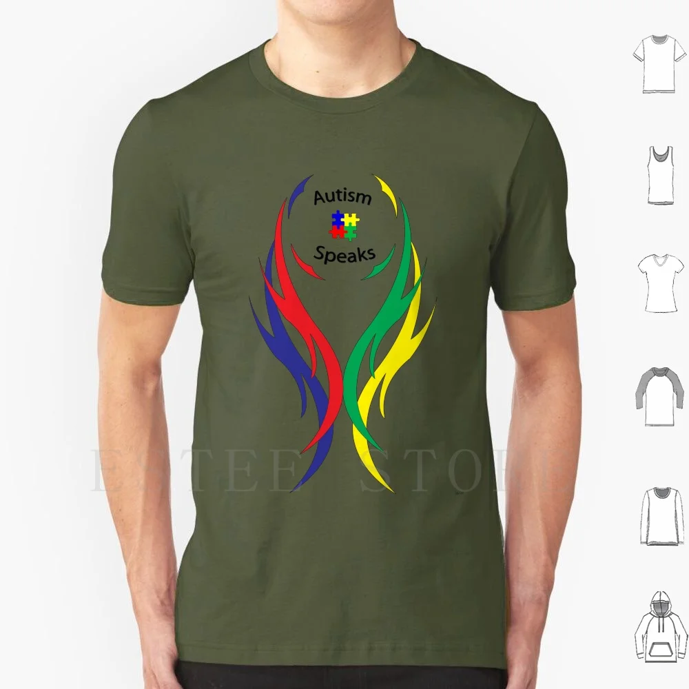 Autism Speaks Tribal T Shirt Cotton Men DIY Print Autism Spectrum Disorder Autism Spectrum Autism Autism Tribal