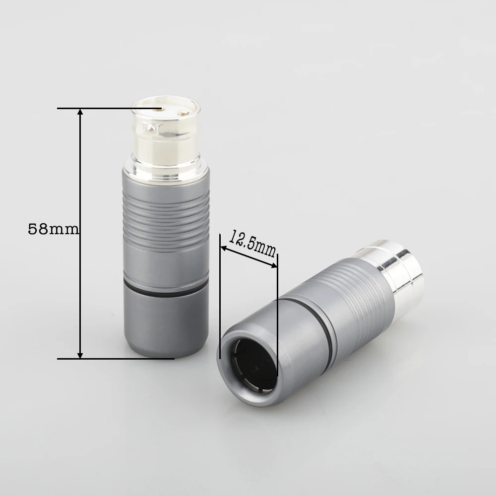 4pcs VD00S Hi-End Silver plated Tellurium Copper Male female XLR Connector audio XLR balance plug connector for VOODOO Cable