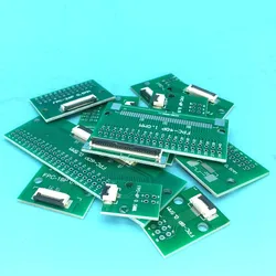 5pc 4/5/6/8/10/12/16/20/24/26/30/34/40/45/50/60 Pin 0.5mm FFC FPC Adapter 2.54 Flat Cable Socket Converter Breakout Board to TFT