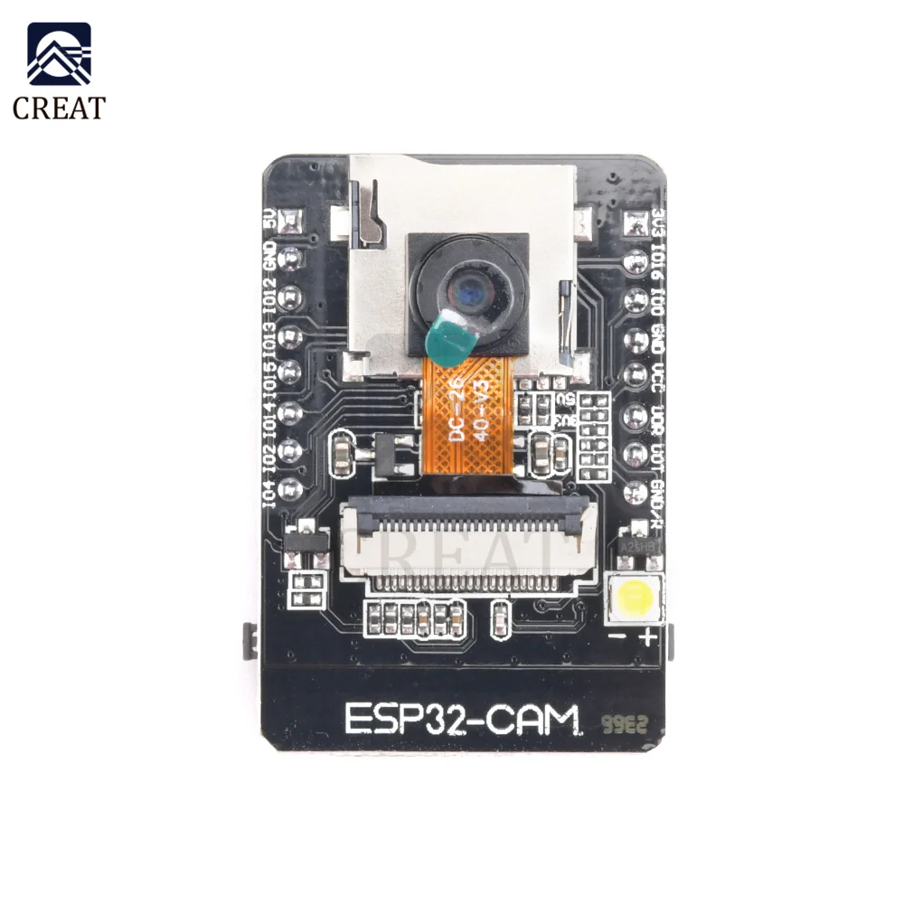 ESP32-CAM-MB ESP32 CAM WIFI Bluetooth Development Board with OV2640 Camera MICRO USB to Serial Port CH340G 4.75V-5.25V Nodemcu