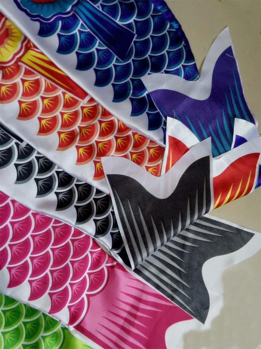 Koinobori Karpfen-Kletterfahnen Windsocken Koi Nobori Fisch-Drachen Kinder-Streamer Kinderzelt Konfetti-Flagge – Detail 6