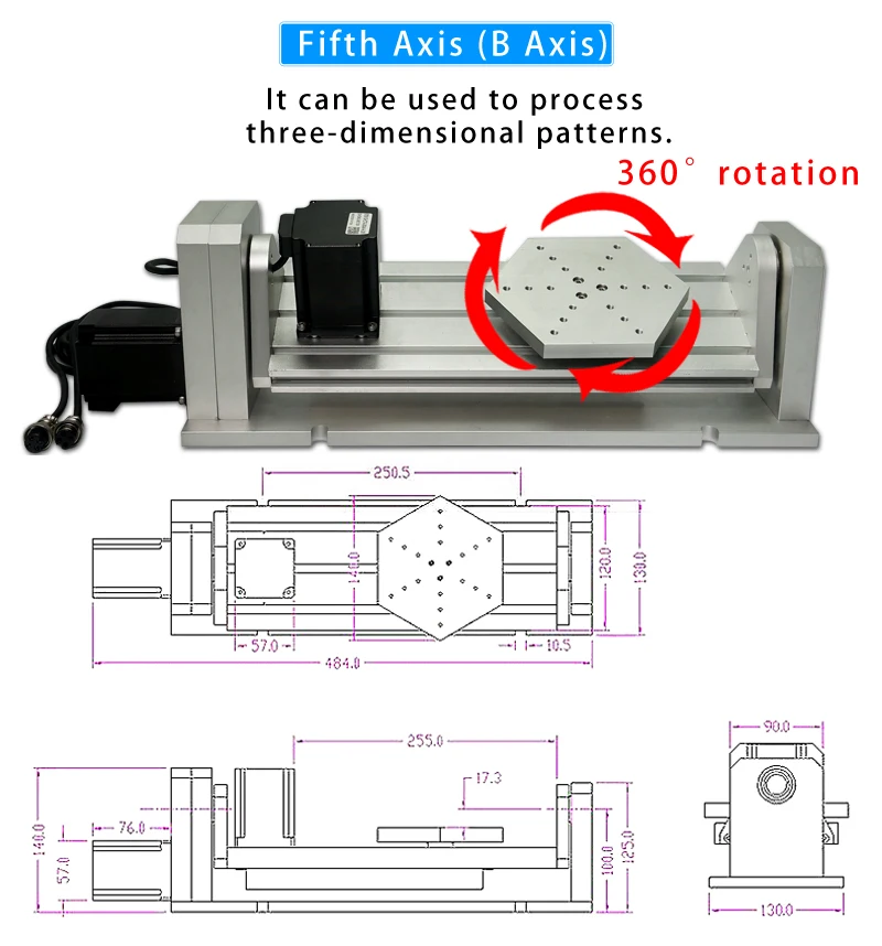 LY 5axis 2.2kw 6040 CNC Router Column Aluminum Engraving Milling Machine Vertical Type 3 4 5 Axis 2200w Spindle Motor for Metal